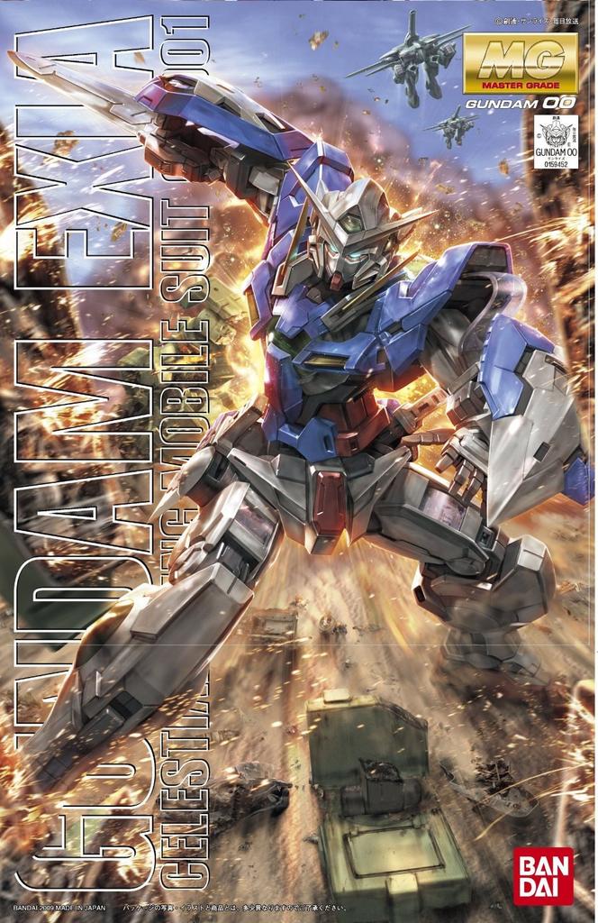 Пластиковая модель MG Mobile Suit Gundam 00 Gundam Exia в масштабе 1/100 с цветовой кодировкой