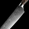 Japanese Chef Knife Set 3pcs Damascus Steel Pattern Kitchen Knives Sets Cleaver Paring Santoku Slicing Utility Knife