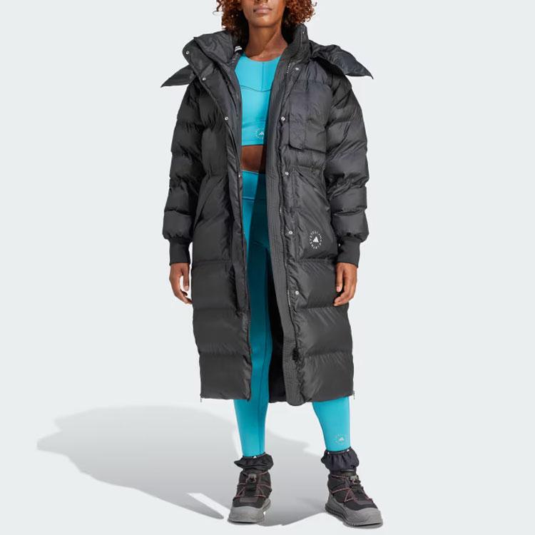 Adidas X Stella McCartney Truenature Длинная стеганая куртка женская куртка черная HZ9130