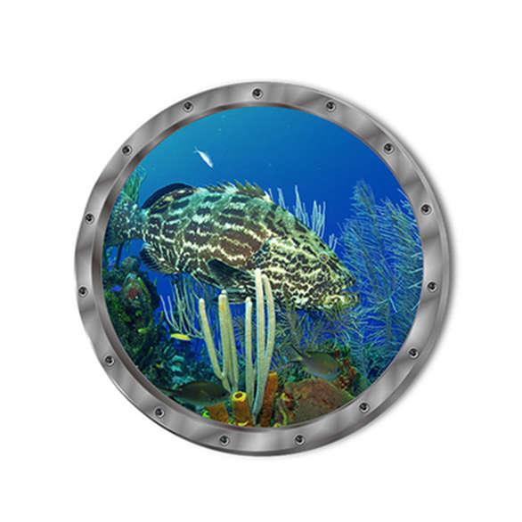 Креативная водостойкая наклейка с изображением дельфина и черепахи, наклейка на стену, наклейка для стиральной машины, наклейка для ванной комнаты