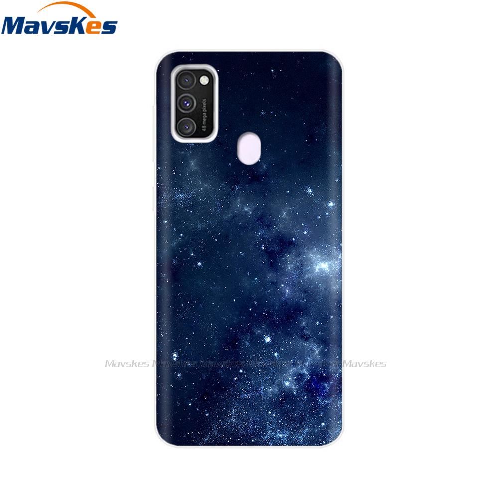 Чехол для Samsung Galaxy M21 Задняя крышка Мягкий силиконовый TPU Чехол для телефона Для Samsung Galaxy M20 M21 M30 M30s M31 Чехол Защитный бампер