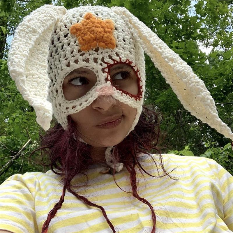 Новая вязаная крючком шапка-пуловер с бородой, модная и персонализированная уличная шляпа для взрослых