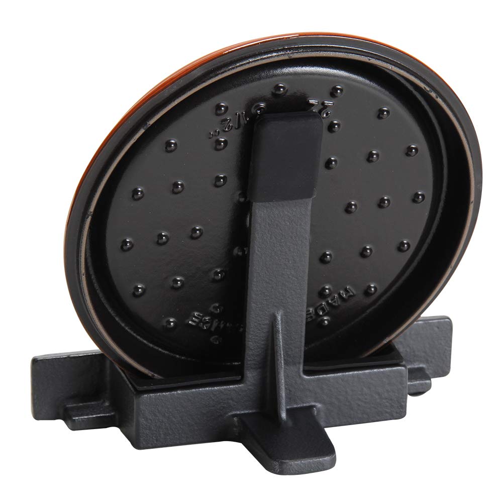 Staub Pot Lid Stand Lid Holder Black Lid Holder negro Lid Holder Lid Rest [Staub] 1190902/40511-364-0