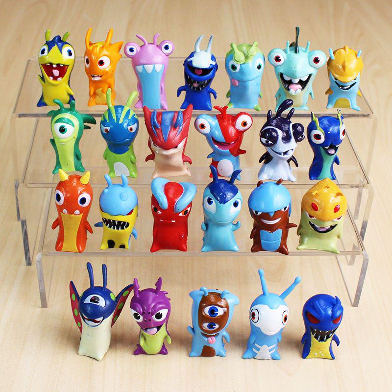 24pcs Lot Slugterra Elemental Slugs Toy Slug Terra Action Figure Doll Decoration