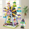 609pcs Mini Playground Ferris Wheel Mini Building Blocks for Birthday Gift Indoor Decoration To Exercise Hands-on Ability
