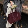 2025 Autumn Retro High-End Women's Single Shoulder Crossbody Bag, Lazy Style Boston Handbag