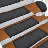 VidaXL Stair Carpet 15 Pieces 65 X 21 X 4 Cm Anthracite Rectangular Border 134567