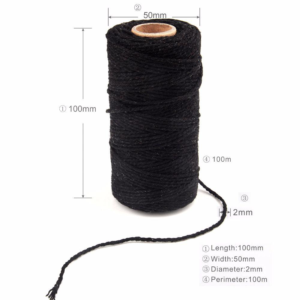 100meters/roll Bakers Home Decor Handmade Twine String Packing Craft Projects DIY Rope Cotton Cords