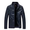 Autumn and Winter Men's Leather Jacket, Stand Collar, Trendy Leather Jacket, Handsome Motorcycle Jacket, Men's Jacket