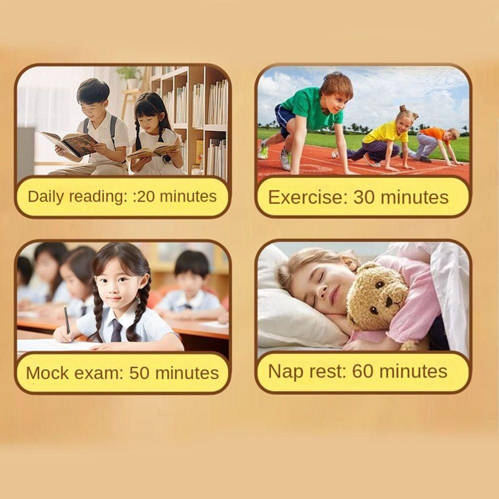 Ultra Silent Countdown Timer Square Kitchen Timer 60 Minutes Visual Timer  Reading Room