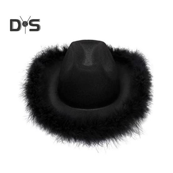 3 шт./компл. ковбойская шляпа, женская розовая фетровая шляпа в стиле вестерн, ковбойская шляпа с банданой, очки, аксессуары, головной убор