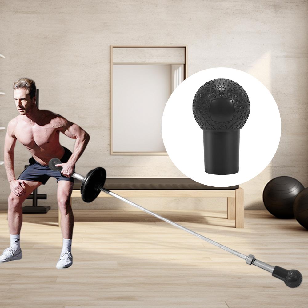 Sturdy Rubber Barbell Protective Cover Landmine Attachment Non Slip 360° Rotation T Bar Row for Pull Ups Biceps Squat Strength