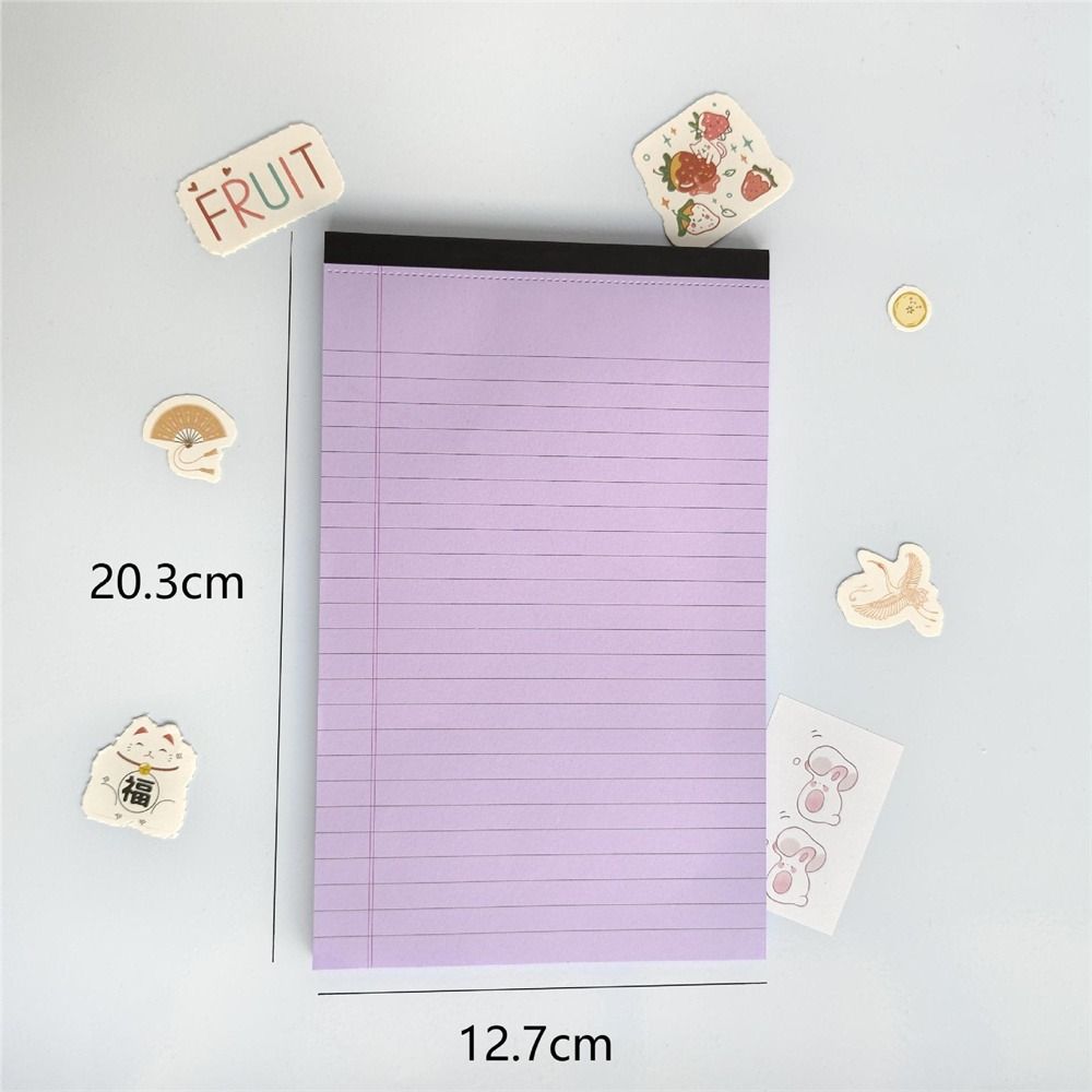 Tearable Legal Pad Ink-proof Lined Paper Memo Pad Writing Sheet Paper Scribbling Book