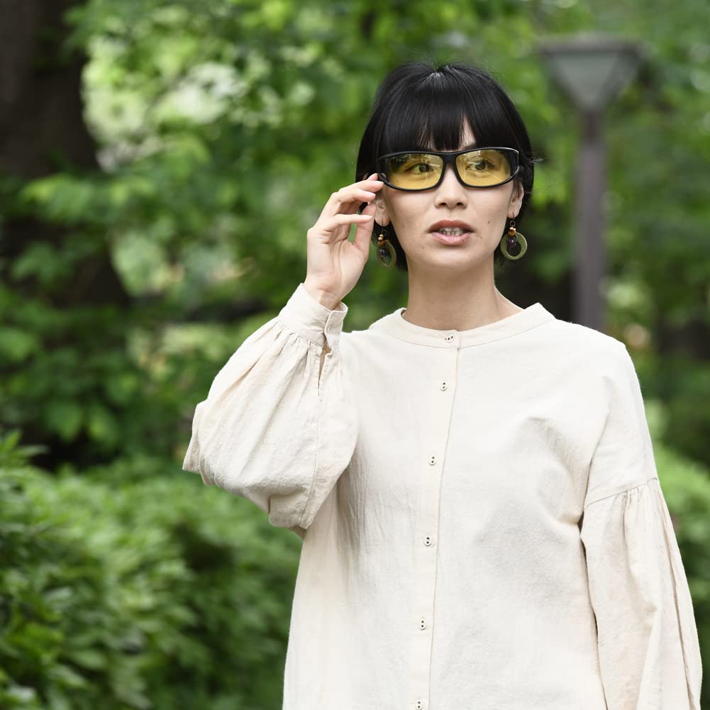 Солнцезащитные очки для вождения, сделанные в Японии, с легкими цветными линзами для ночного вождения, байкерские очки с желтыми линзами, спортивные, с защитой от ультрафиолета, с синим светом, высокой светосилой