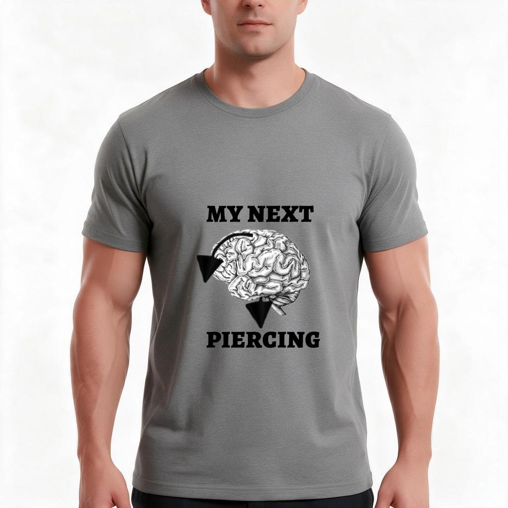 My Next Piercing Tshirt Summer Casual Cotton Tee Oversized Streetwear Tops Vintage Graphic Print Loose Fit Short Sleeve