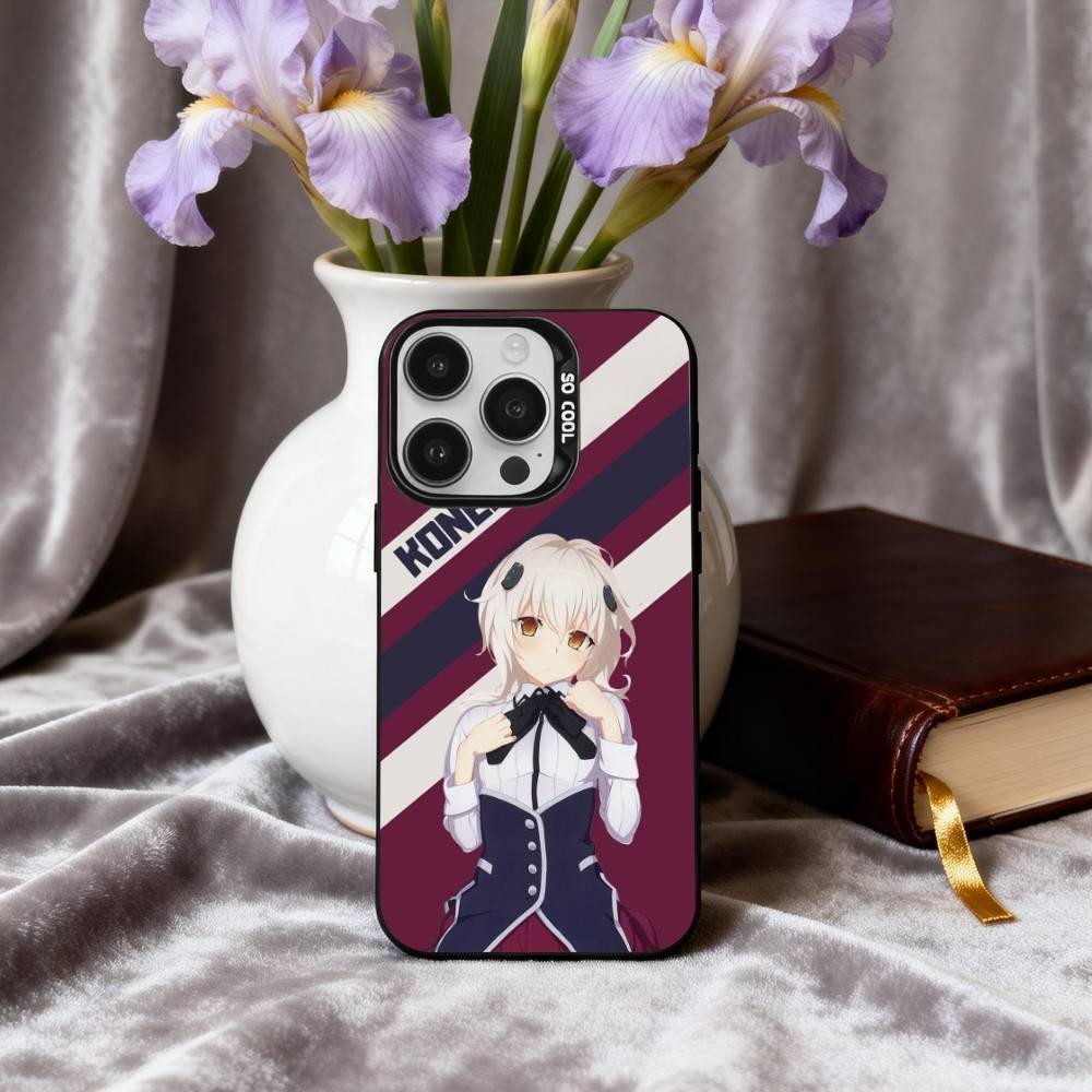 Аниме E-Ecchi H-High S-School DxD Чехол для телефона iPhone17,16,15,14,13,12,11 Plus,Pro Max Черный Конфетный Посеребренный Чехол