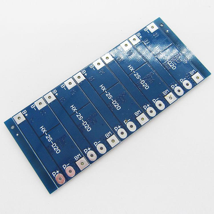 2S 7.4V 18650 Lithium Battery Protection Board, 8.4V, 13A Current, 20A Limit