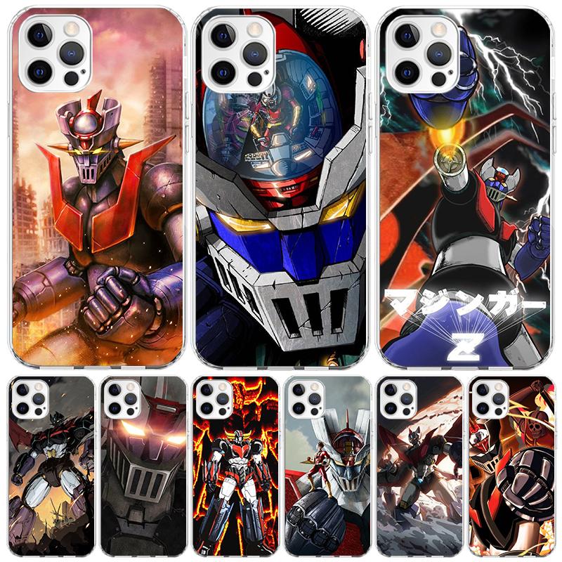 Чехол для телефона Manga Mazinger Z Anime для iphone 17 Air 16 15 14 13 Mini 12 11 Pro Max 16E 7 Plus 8 + SE 2020 Тренд Funda 16 1