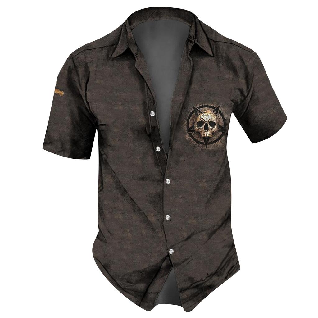 Дизайнерские весенне-летние мужские повседневные хлопковые льняные рубашки с коротким рукавом, свободные рубашки