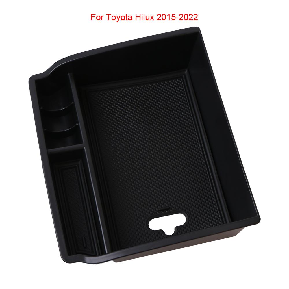 Центральный подлокотник автомобиля, держатель для ящика для хранения для Toyota Hilux 2015-2022, органайзер для центральной консоли, уборка