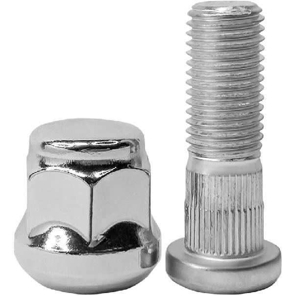 Набор хромированных гаек-шпилек для колес M12X1.5, совместимый с Honda Accord Civic City CR-V Fit HR-V Ight Element Prelude S2000 Acura Legend Integra MDX ILX