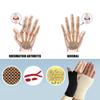 Supports Arthritis Brace Support Latex Fingerless Gloves Wrist Guard Gloves Writting Mitten Elastic