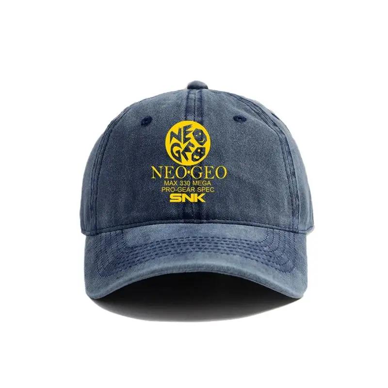 2025 Кепка Бейсболка Neo Geo Pro Gear Spec Логотип Потертые Шляпы Кепка Мужская Ретро Уличная Летняя Регулируемая Кепка Папы Повседневная Универсальная