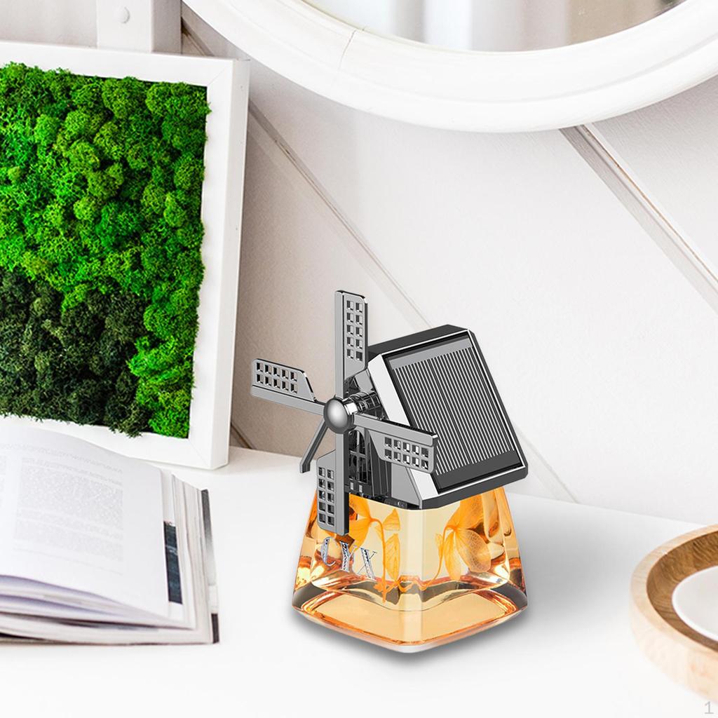 Автомобильный освежитель воздуха для дома с орнаментом ветряной мельницы, украшение приборной панели, гладкие поверхности, на солнечной энергии