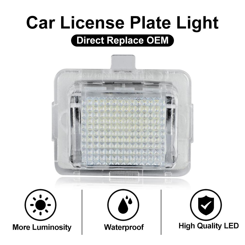 2шт безошибочный 18SMD светодиодный номерной знак лампочка комплект для Mercedes-Benz W204 (5D) W212 W216 W221 Подсветка номерного знака автомобиля Canbus Auto Lamp