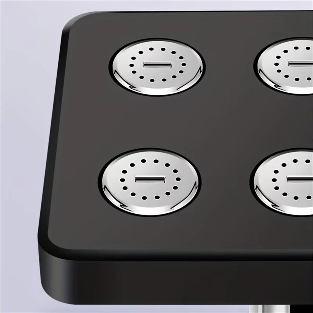 Прямоугольная душевая лейка высокого давления Инновационный дизайн увеличивает напор воды Аксессуар для ванной комнаты для душевого опыта