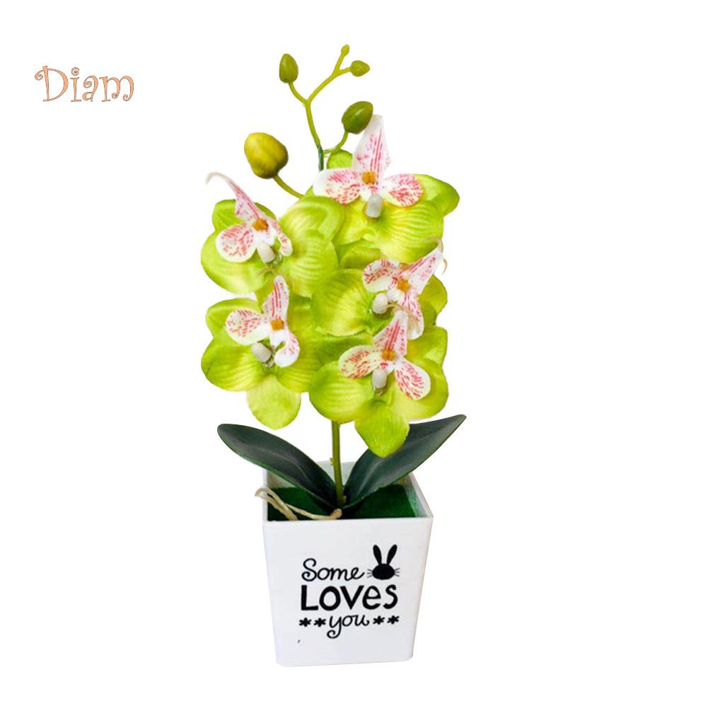 LCP искусственная бабочка орхидея бонсай поддельный цветок с горшком домашний декор мебели