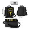 Custom Be-itar Jerusalem Insulated Lunch Bag with Adjustable Shoulder Strap Reusable Thermal Bento Bags for Work Picnic Beach