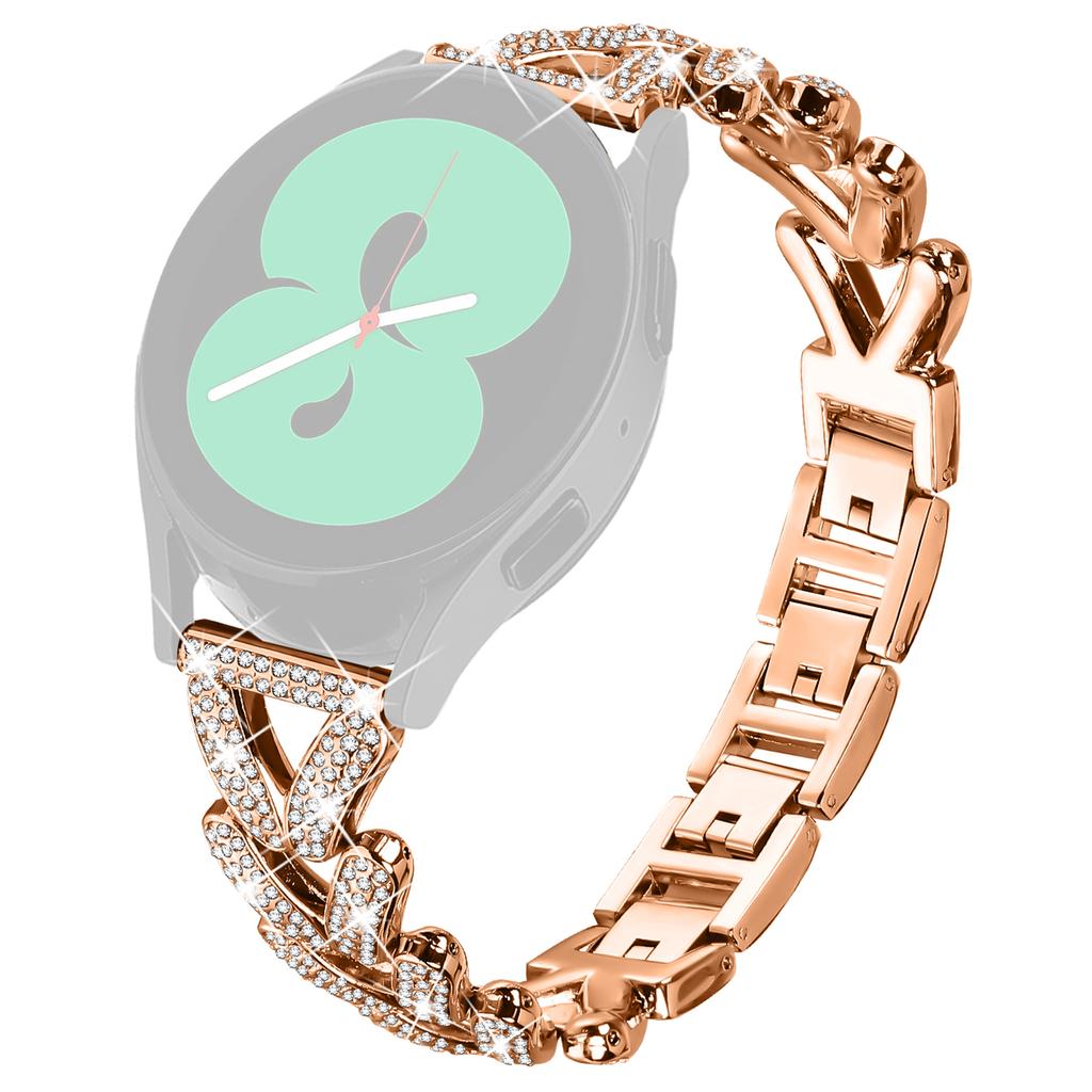 Zinc Alloy Twisted Watch Band Rhinestone Decor for Haylou RS4 Plus LS11 Watch Strap