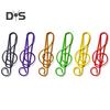 100Pcs Music Note Paper Clips Treble Clef Design Strong Clamping Force Music Page Holders Office School Supplies