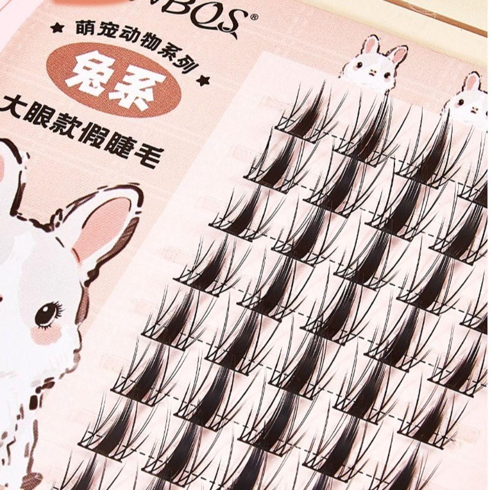 Самодельные накладные ресницы Многоразовые пучки накладных ресниц Пушистые самоклеящиеся пучки ресниц Макияж