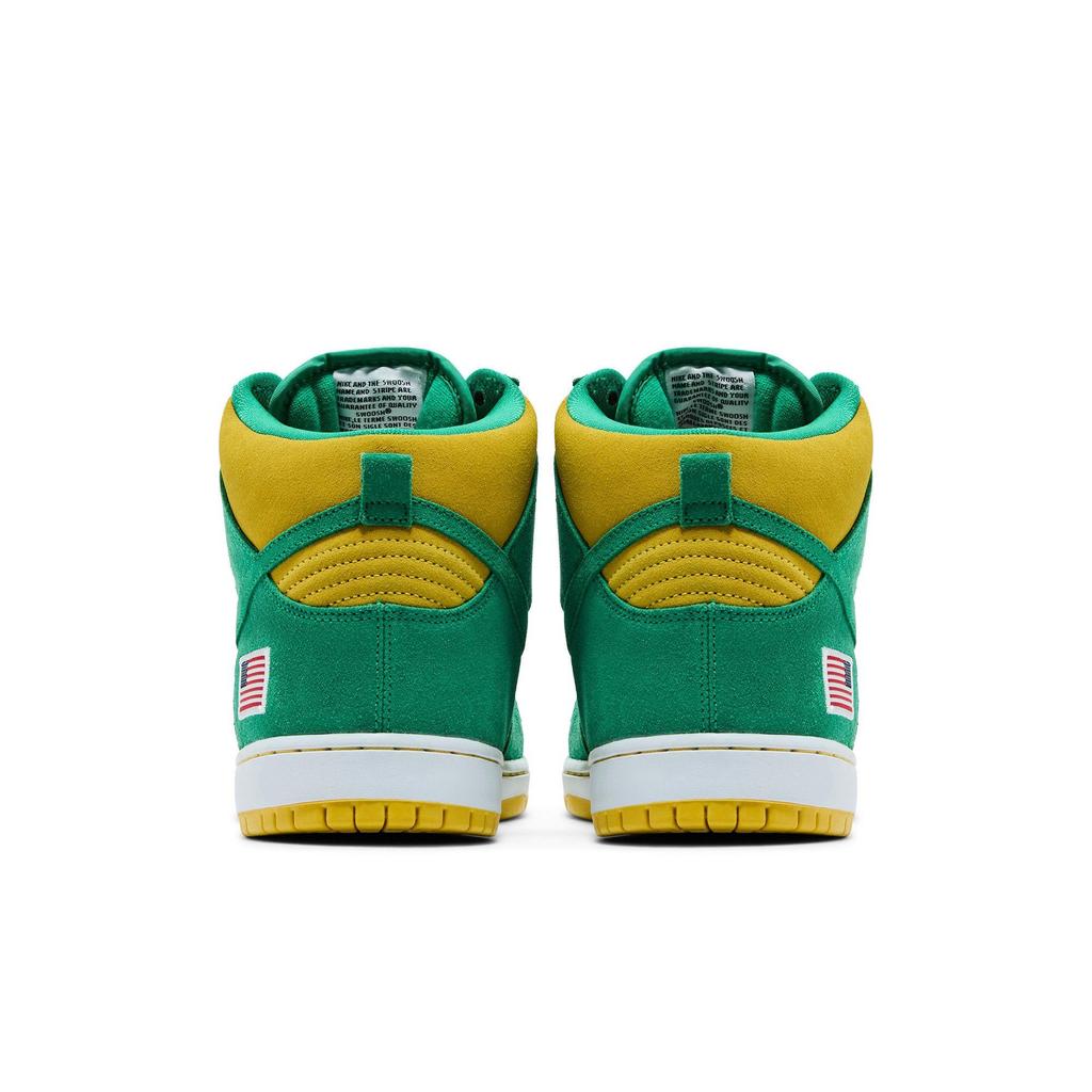 Nike Dunk High Pro SB 'Oakland Athletics' (унисекс) stdm grn / stdm grn-blk spd yllw Кеды для скейтборда 305050 337