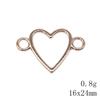 Новые поступления Аксессуары для ювелирных изделий Персиковый разъем в форме сердца Аксессуары Части Украшения и аксессуары для дома и сада