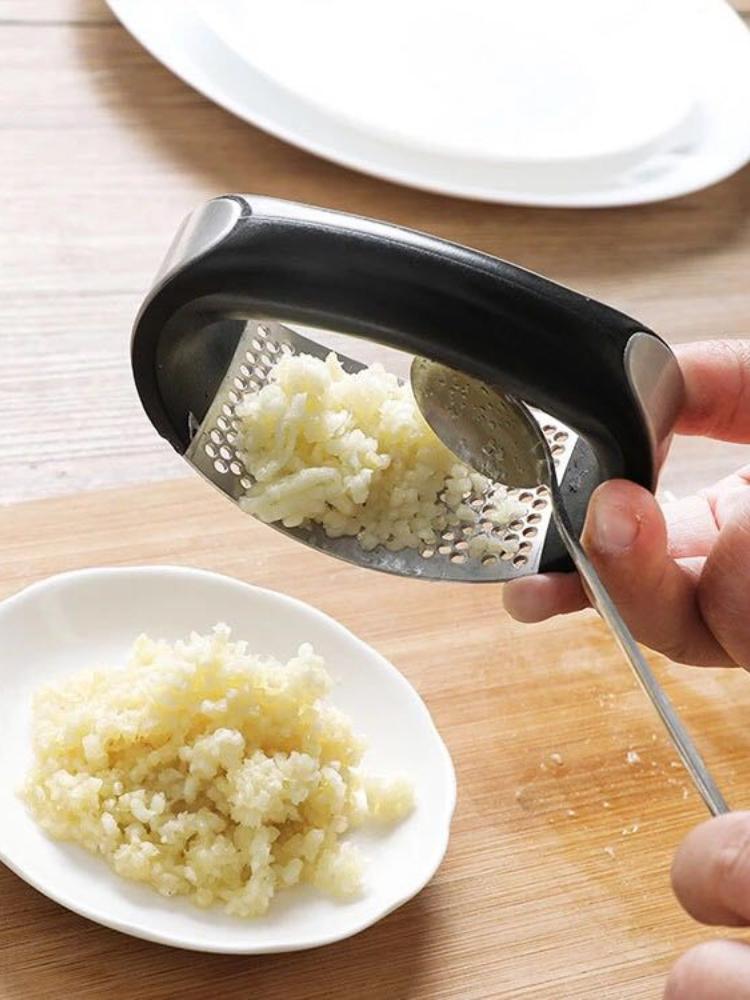 Чеснок пресс из нержавеющей стали ручной мясорубки инструменты для измельчения фруктов и овощей кривые кухонные гаджеты для приготовления пищи