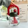 With Straw Portable Drink Bottle Leakproof Transparent Bottle Kids Water Sippy Cup  Outdoor