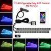 Car LED Lights Interior Lights with App/Remote Control RGB Lights Music Mode LED Lights for Car Interior Atmosphere Light Strip