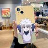Killua Zoldyck H-Hunter Phone Case For iPhone 16,15,14,13,12,11 Pro,Max,Plus,X,XS,XR,SE,Mini Transparent Silicone Soft