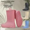 2025 Women's Mid-Tube Waterproof Velvet-Lined PVC Fashion Rain Boots