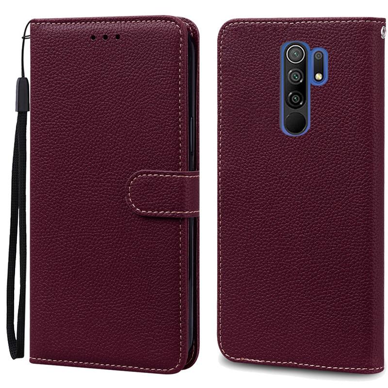 For Redmi 9 Case Soft Silicone Wallet Cover Phone Case For Xiaomi Redmi 9 Case Redmi9 Leather Flip Case Coque Fundas Shell