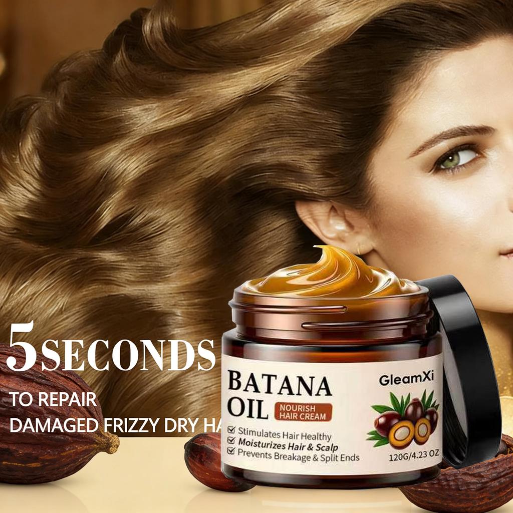 100% Pure Organic Batana Oil Hair Mask Growth Treatment Nourish Reduce Hair Loss Anti-Breakage