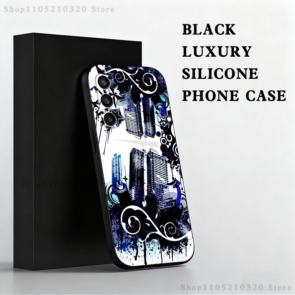 Frutiger Metro Art Custom Phone Case For Samsung S25,S24,S21,S22,S23,S30,Ultra,S20,Plus,Fe,Lite,Note,10,9,5G Black Cover
