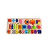 Toy Puzzle Wooden Building Block For Toddler Learning Development Cognitive