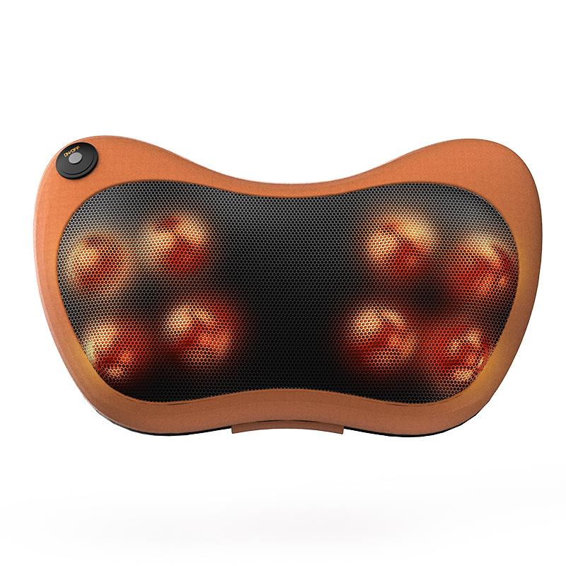 Электрическая подушка-массажер для головы и шеи Шиацу, для автомобиля и дома, массаж шейного отдела, спины, поясницы, многофункциональный инструмент для расслабления тела