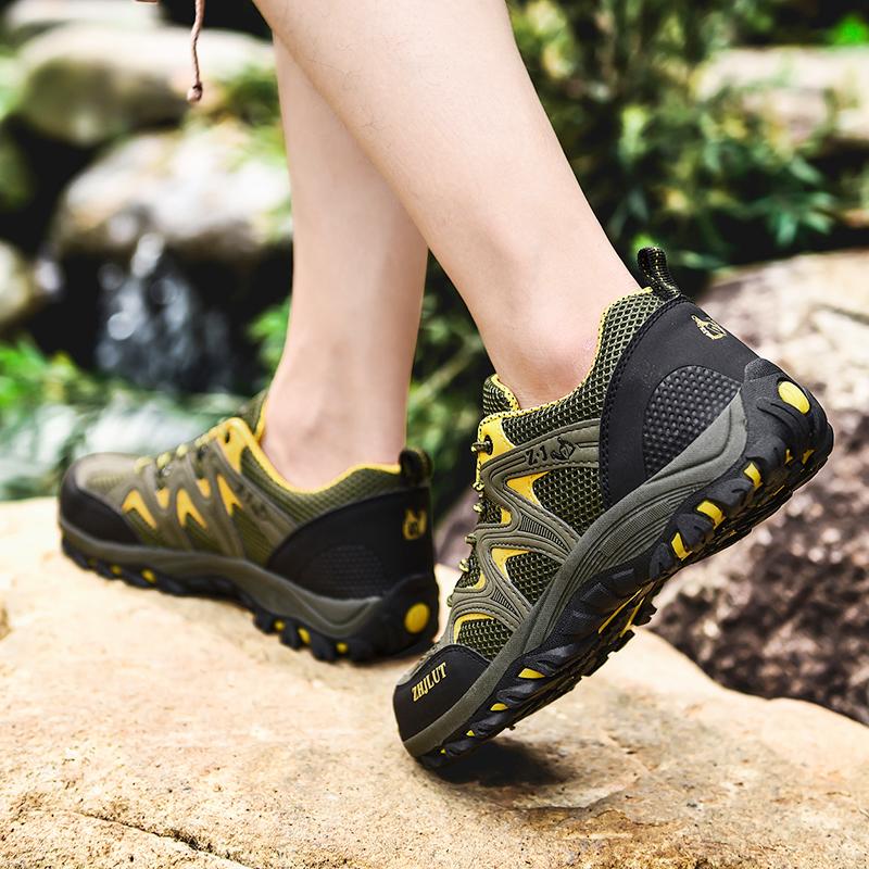 Уличная обувь для бездорожья. Уличная туристическая обувь. Дышащая мужская обувь. Нескользящая износостойкая подошва. Удобная внутренняя дышащая верхняя часть.