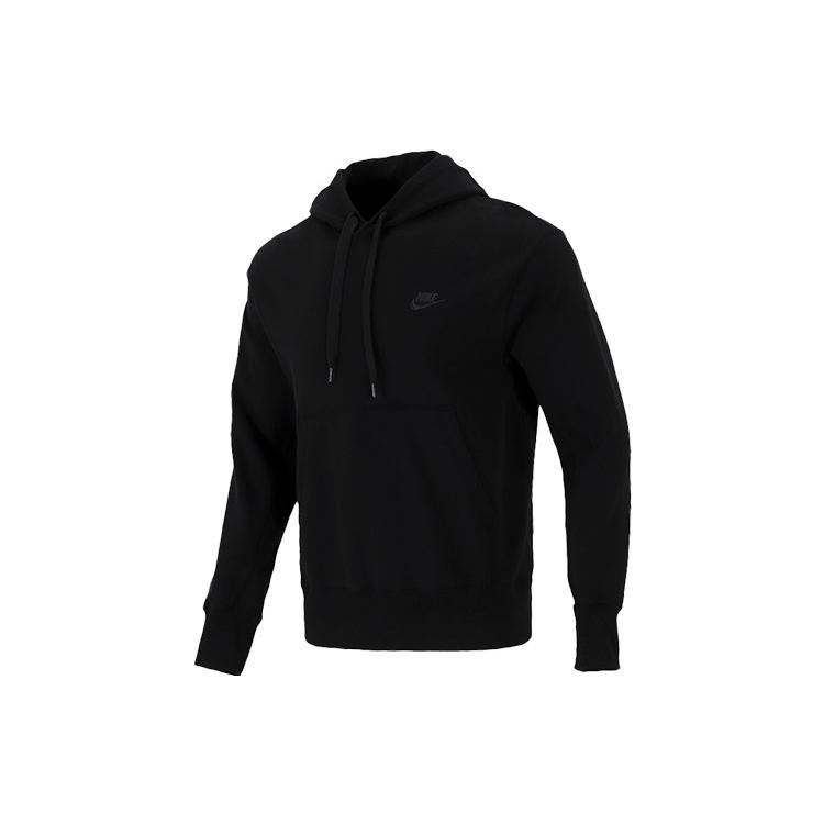 Nike Sweatshirts Men's Black Hooded Moderate Regular (Unisex) Sweatshirts DA0024 010