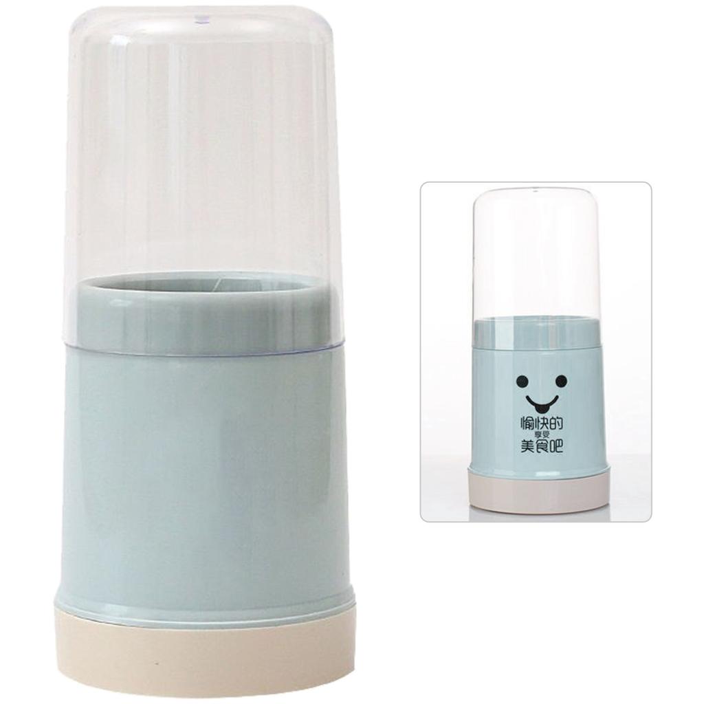 Круглая подставка для кухонных принадлежностей с крышкой, легко моющаяся, закрытый держатель для столовых приборов и кухонной утвари для палочек для еды, ложек, вилок